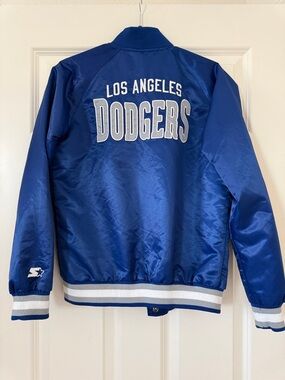 Los Angeles Dodgers STARTER Royal Blue Satin Woman Jacket